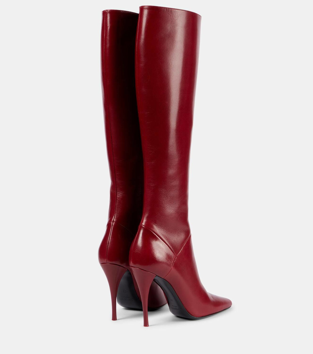 SAINT LAURENT LEATHER HEEL BOOTS エディ期 Ysl Saint Laurent Black Leather Rock 3 Buckles Ankle Boots