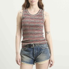Martine Rose Women's Vest in Red/Grey Stripe