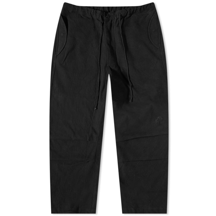 Photo: Story mfg. Paco Drawstring Pant in Iron Black Slub