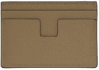 TOM FORD Brown T Line Classic Card Holder