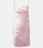 Sportmax Carta pleated satin minidress