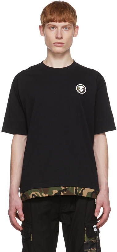 Photo: AAPE by A Bathing Ape Black Cotton T-Shirt