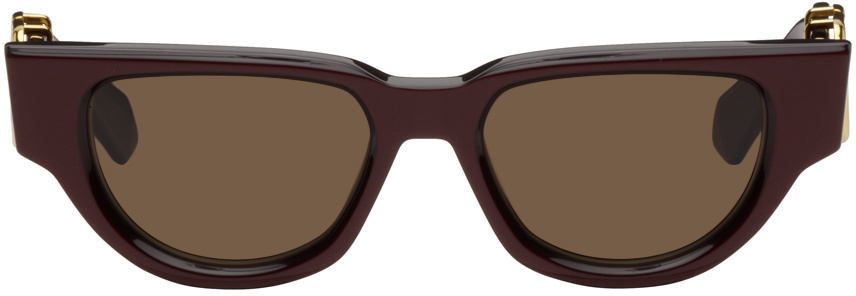 Valentino - Two-Tone Cat-Eye Frame Acetate Sunglasses - Brown - with Red Case Valentino Rockstud VA4068 Cat-Eye Sunglasses for Women main image 2
