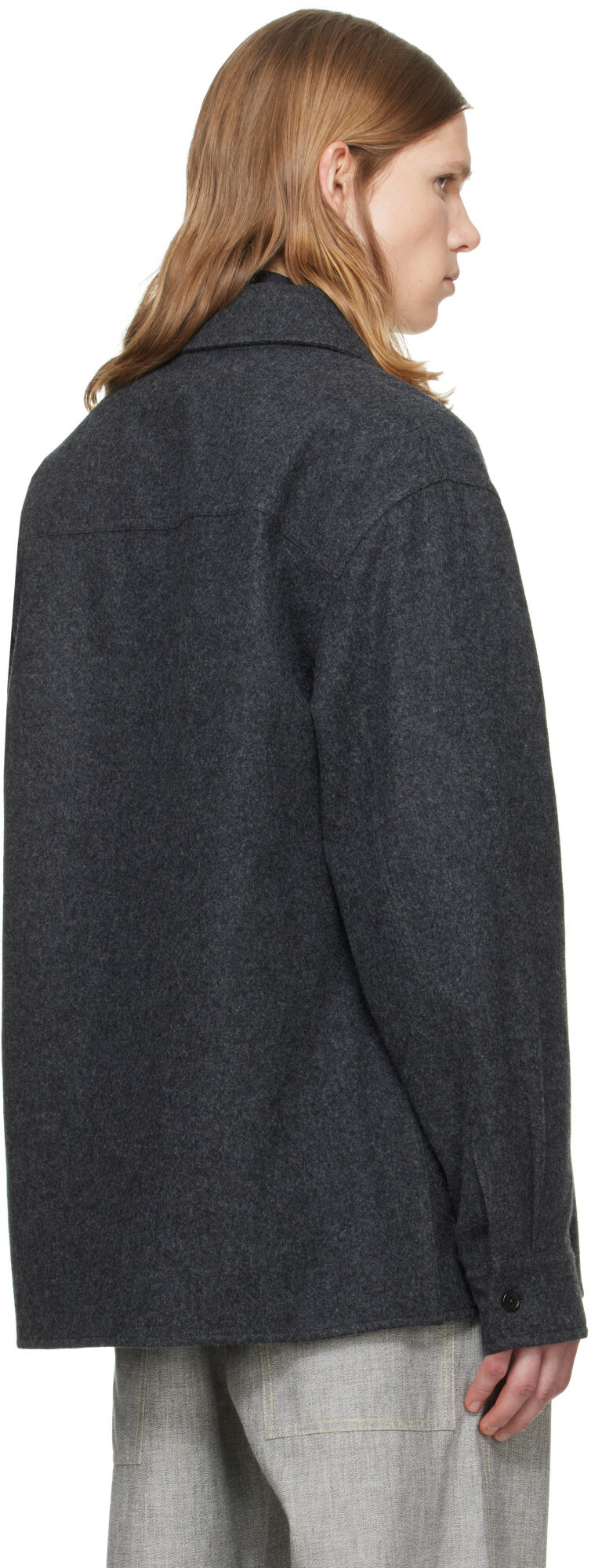 Jil Sander Gray Outer Shirt Jacket