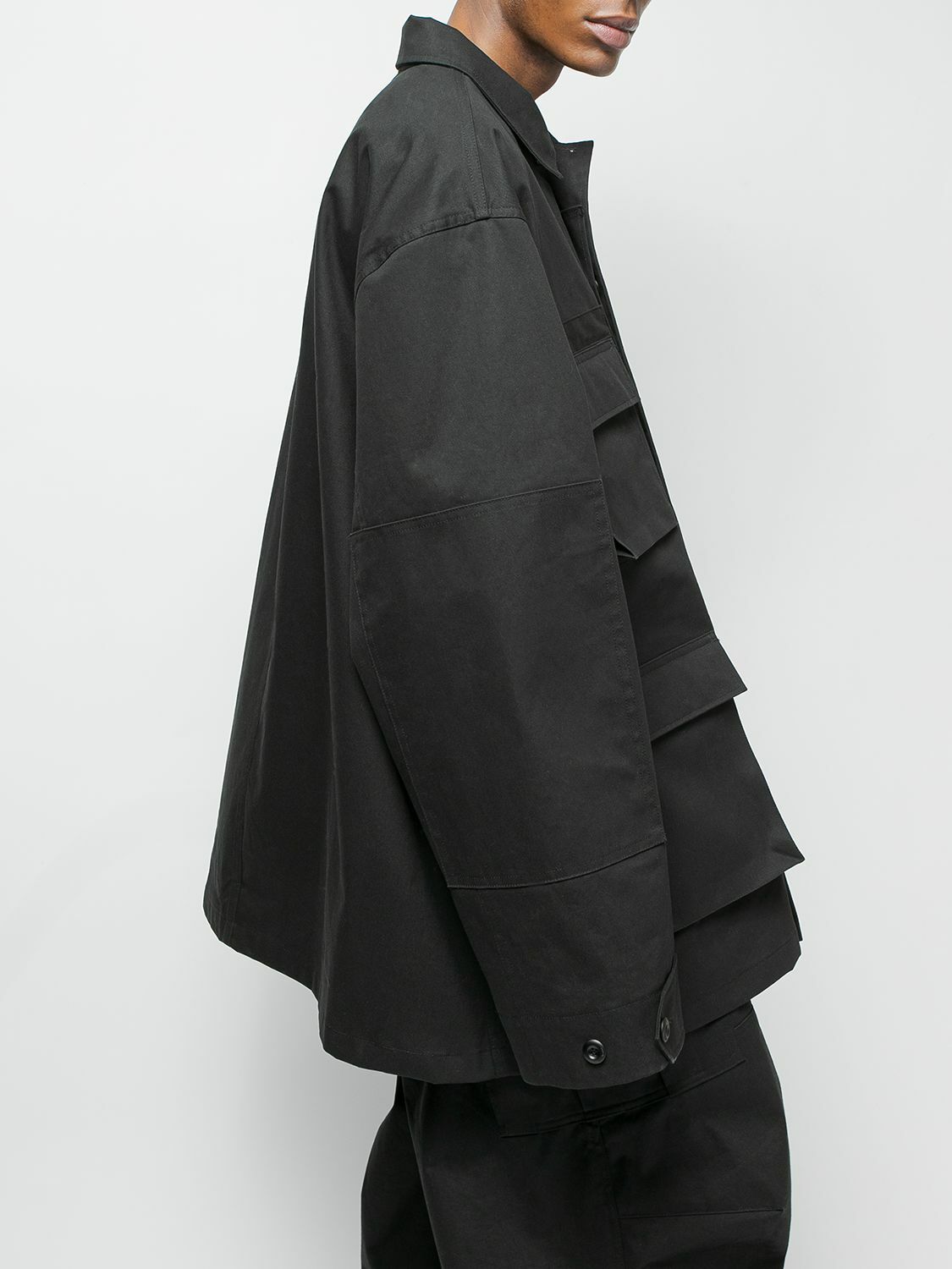BALENCIAGA cotton long with belt Stainless collar coat outer beige 36