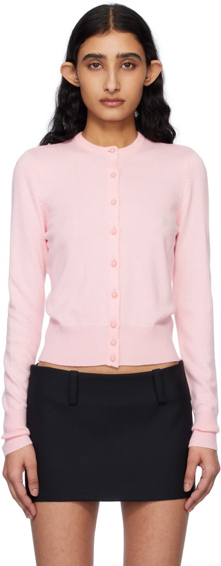 Photo: GUIZIO Pink Emelie Cropped Cardigan