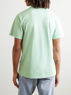 Maison Kitsuné - Logo-Appliquéd Cotton-Jersey T-Shirt - Green