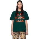 S.R. STUDIO. LA. CA. Green and Orange Vampire Sunrise T-Shirt