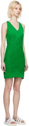 Kijun Green Jacquard Minidress