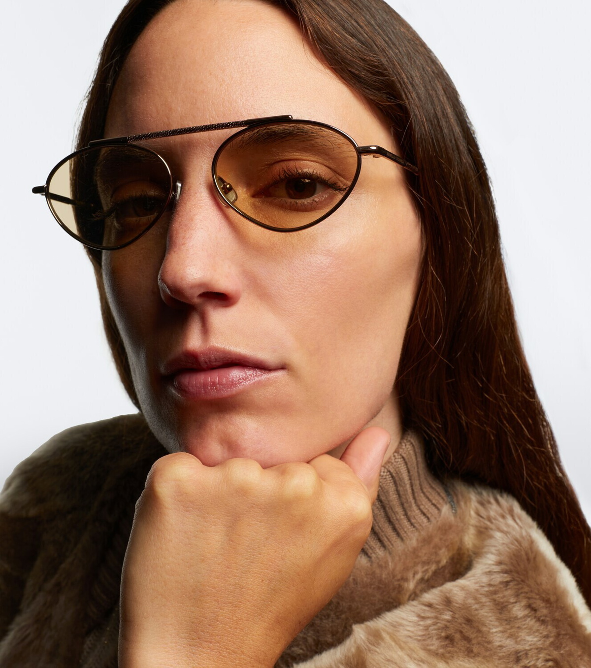 Brunello Cucinelli Sartorial Sunset oval sunglasses