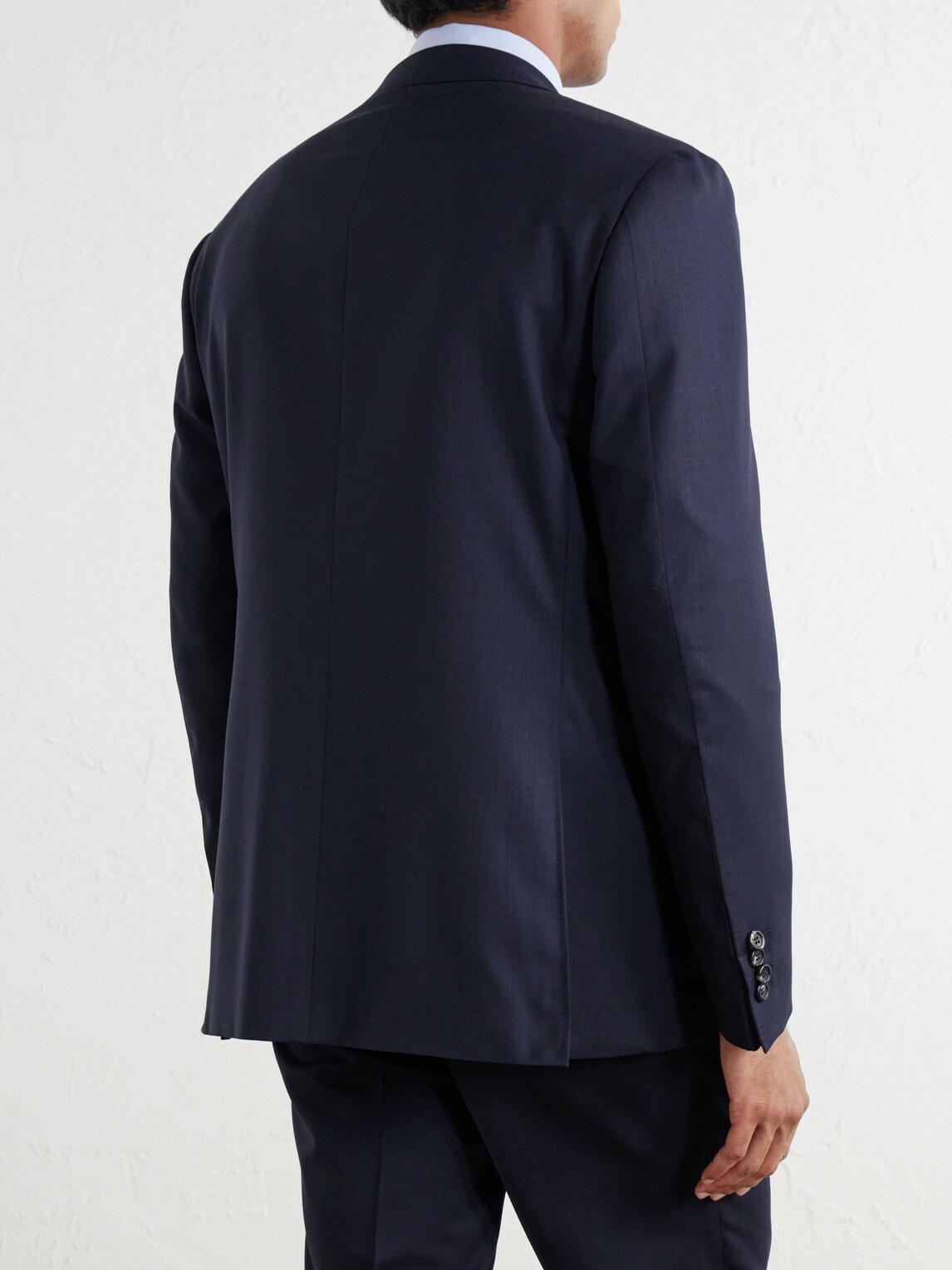 Canali - Wool-Blend Twill Suit Jacket - Blue