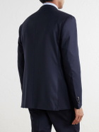 Canali - Wool-Blend Twill Suit Jacket - Blue