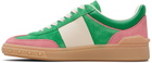 Valentino Garavani Green & Pink Upvillage Crosta Sneakers