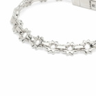 Maple Men's Flower Bracelet in Silver