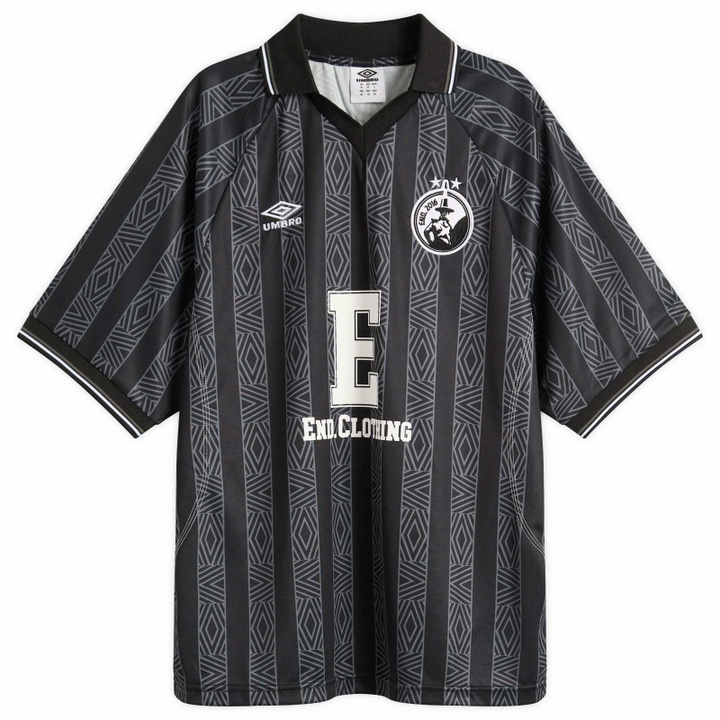 Photo: END. x Umbro Glasgow Jersey in Impenetrable Black