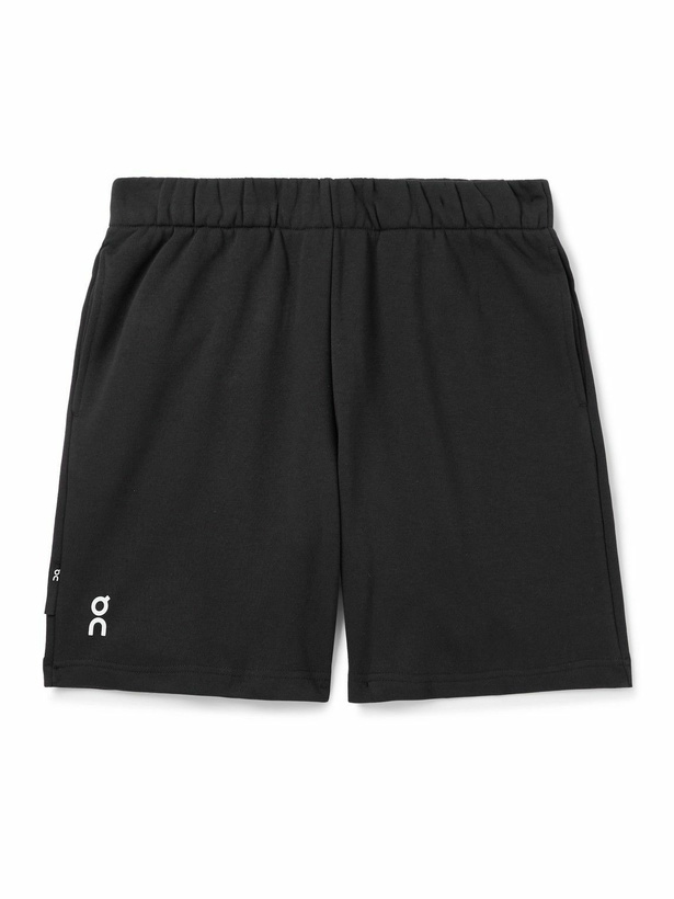 Photo: ON - Club Logo-Print Cotton-Blend Jersey Shorts - Black