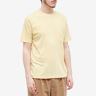 Beams Plus Men's Pocket T-Shirt in Yellow