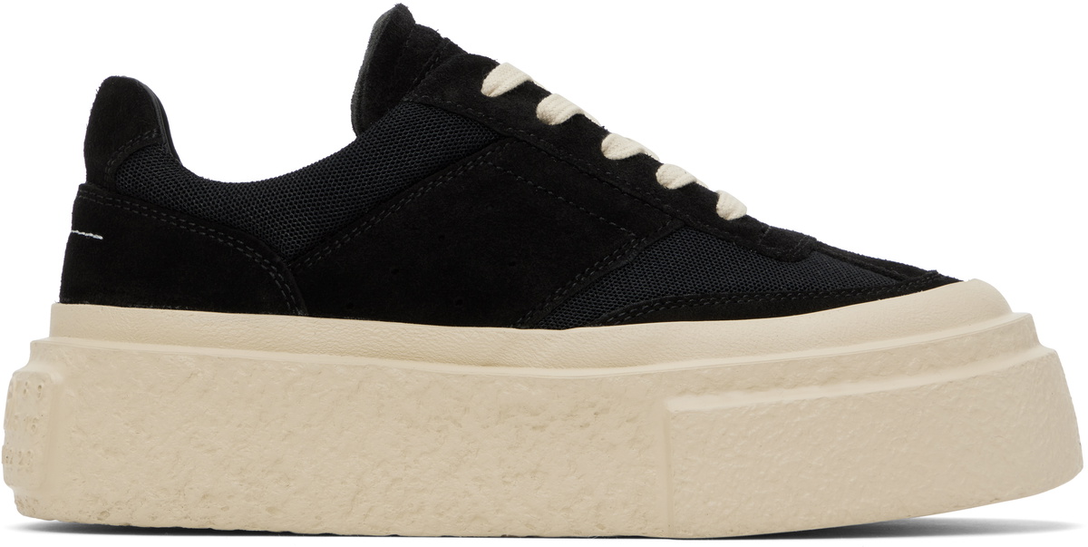 MM6 Maison Margiela Black Chunky Gambetta Sneakers MM6 Maison Margiela