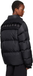 UNDERCOVER Black Woven Down Jacket