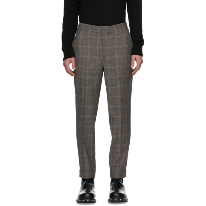 Photo: Neil Barrett Grey Wool Check Trousers