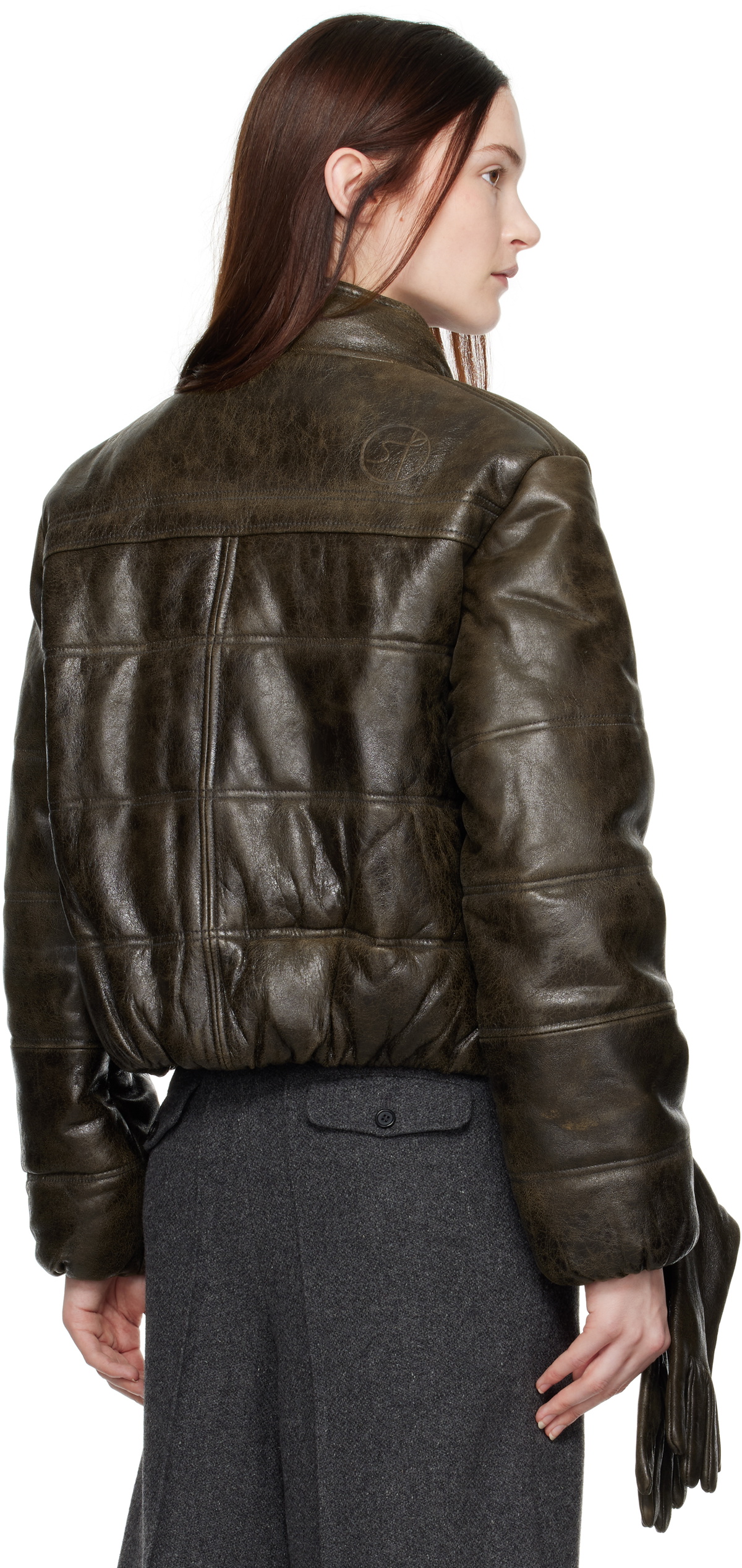 Saks Potts Brown Franklin Leather Jacket Saks Potts