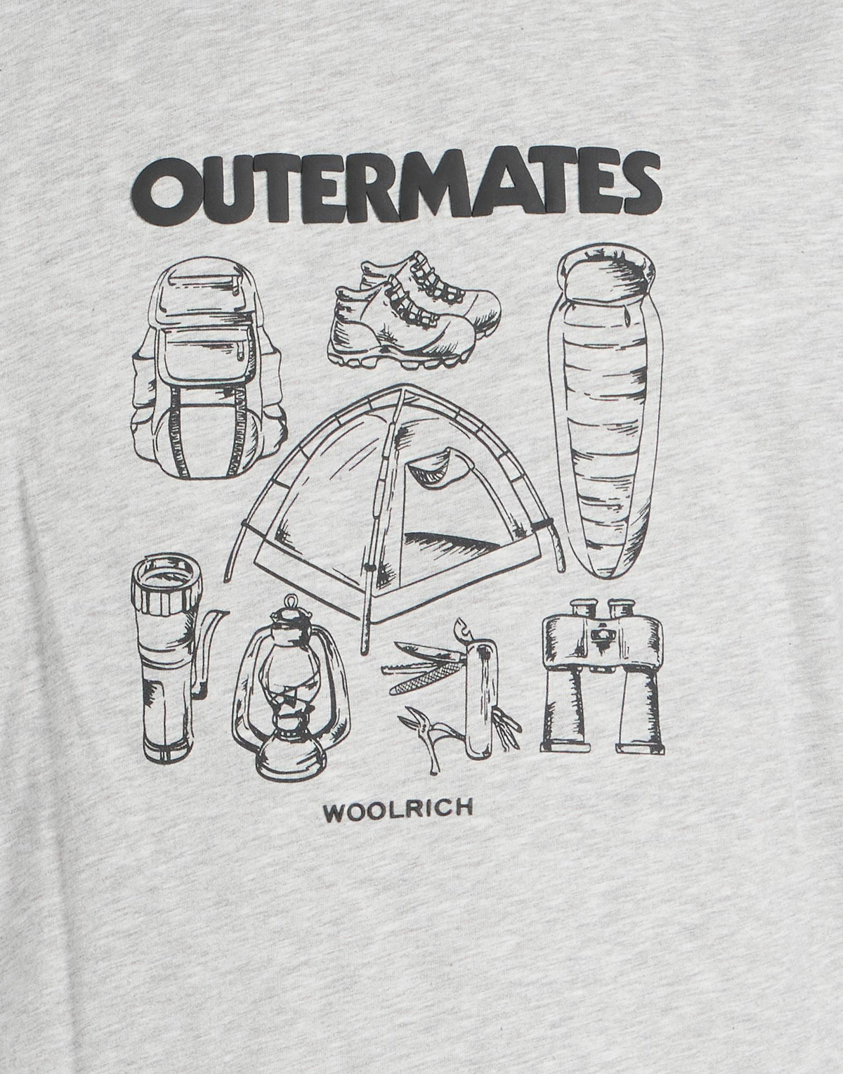 Woolrich Mens T-shirt in Grey