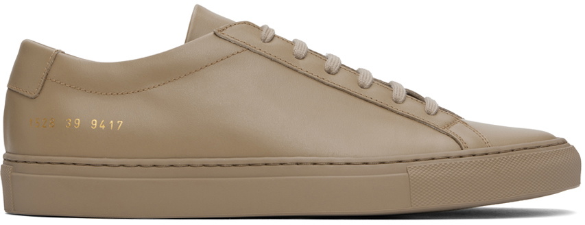Photo: Common Projects Tan Original Achilles Low Sneakers