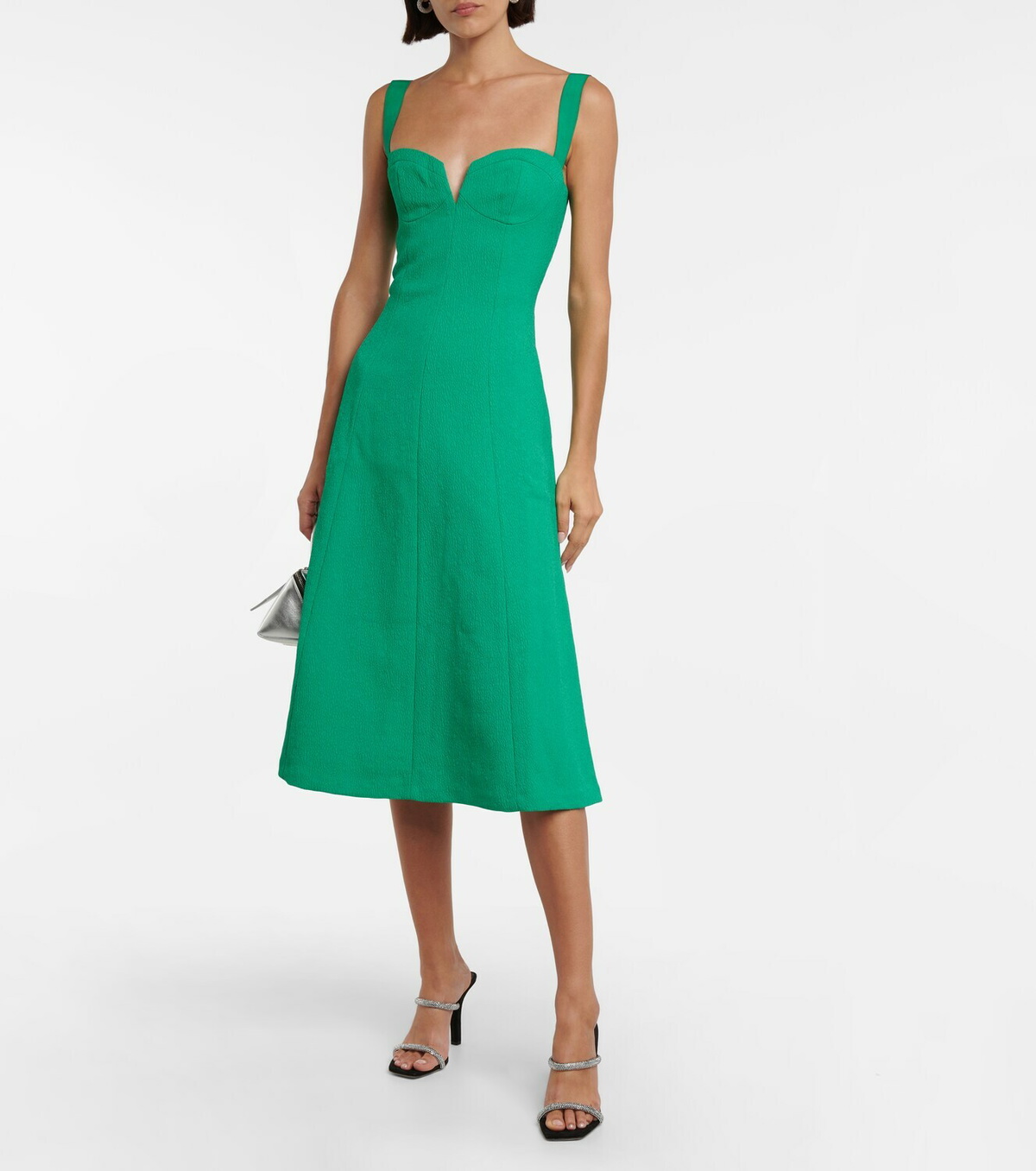 Rebecca Vallance Dionne crpe midi dress Rebecca Vallance