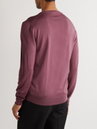 Mr P. - Slim-Fit Merino Wool Sweater - Pink