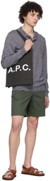 A.P.C. Khaki Terry Shorts