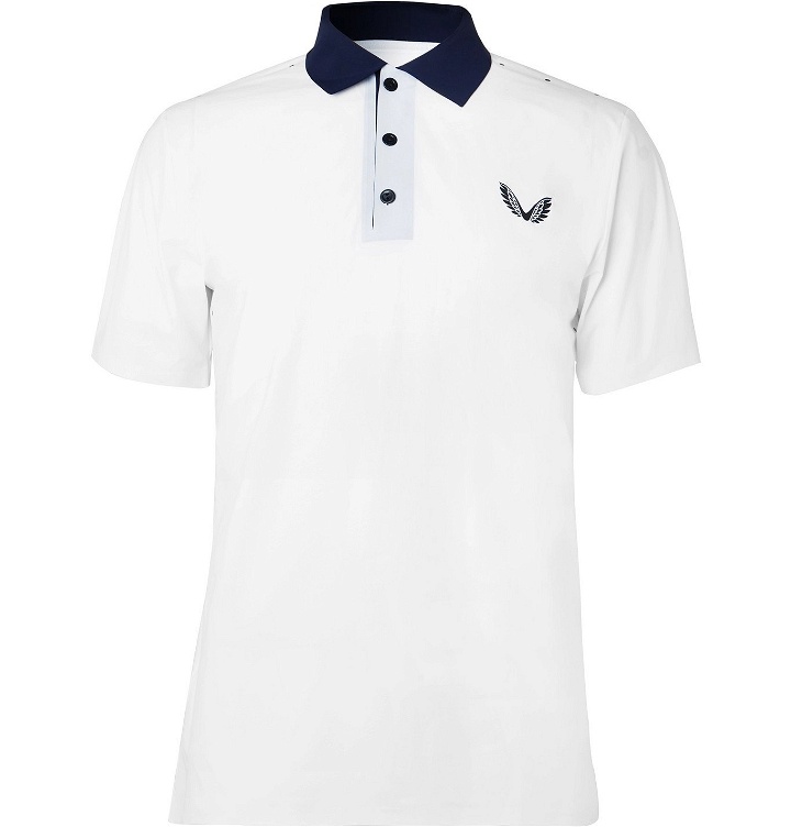 Photo: CASTORE - Young Stretch-Jersey Polo Shirt - White