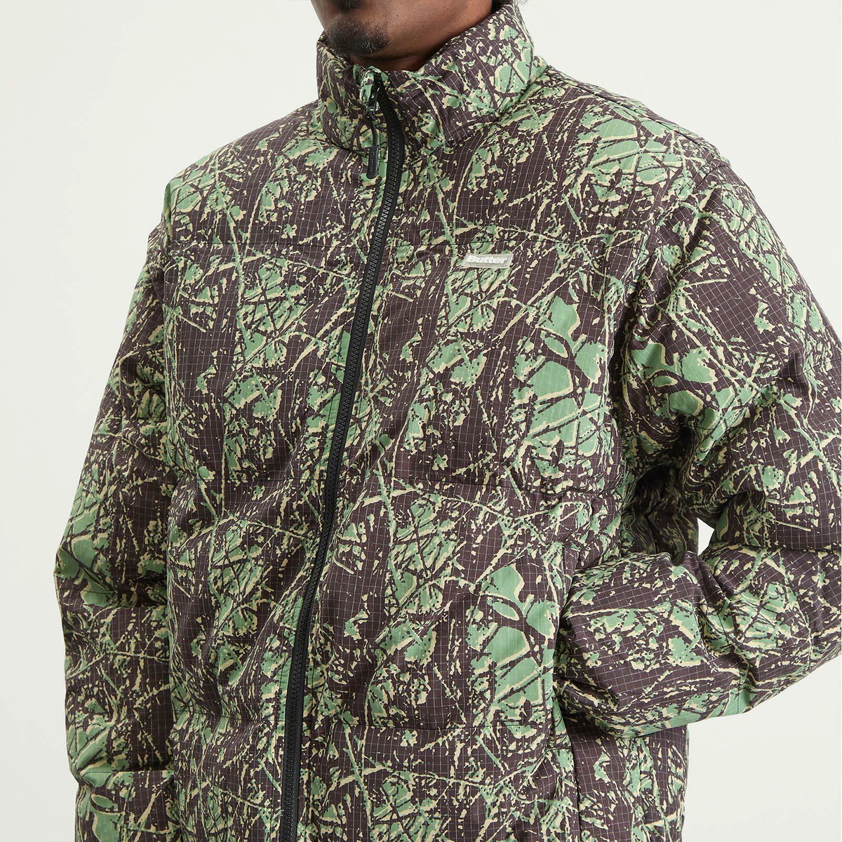 Butter Goods Men's Endure Puffer Jacket in Woods Camo