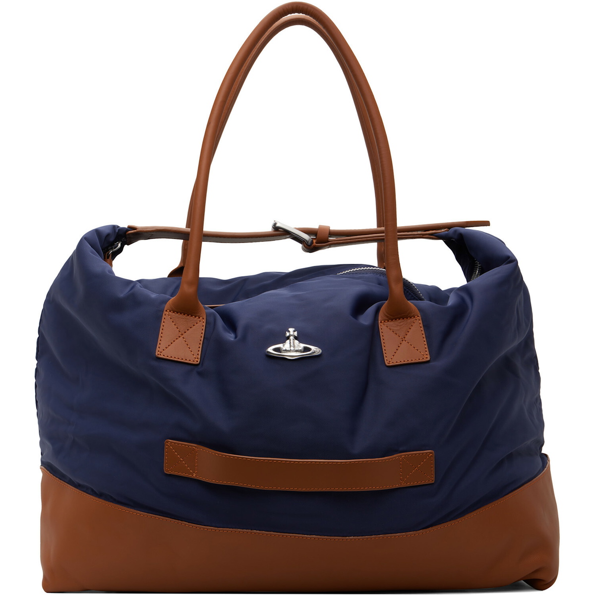 Vivienne Westwood Navy & Brown Sid Weekender Duffle Bag