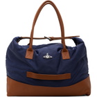 Vivienne Westwood Navy & Brown Sid Weekender Duffle Bag