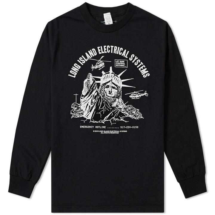 Photo: L.I.E.S. Records Long Sleeve Let Man Control Nothing Tee