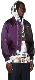 Études Purple & Black Martine Syms Edition Horizon Bicolour Bomber Jacket