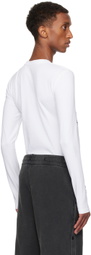 Y/Project White Hairy Chest Long Sleeve T-shirt