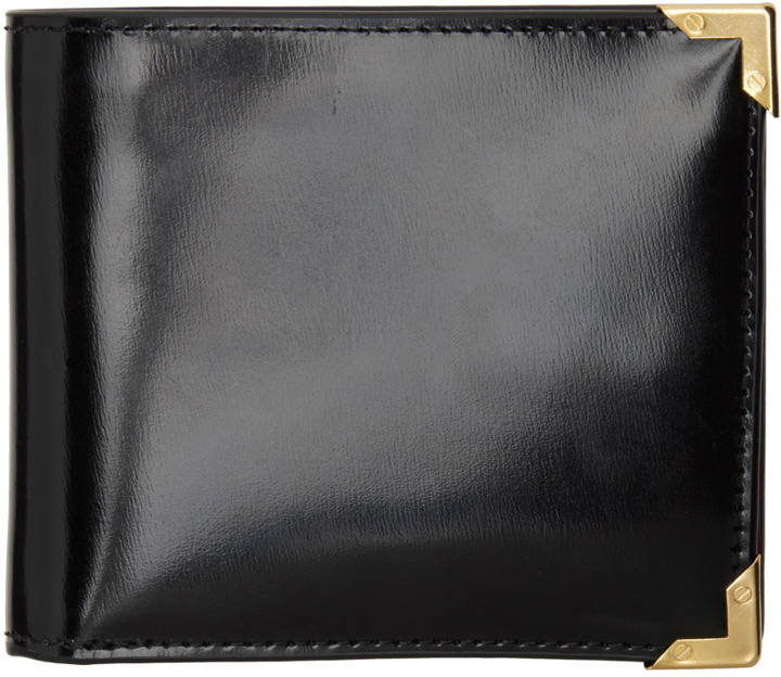 Photo: Ernest W. Baker Black Patent Leather Gold Edge Wallet