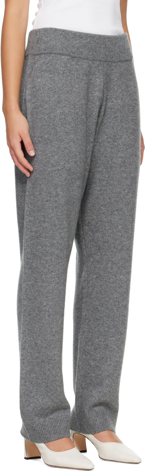 Entire Studios Gray Knit Cashmere Lounge Pants
