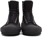 Jil Sander Black Canvas Chunky Sneakers