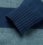 Howlin' - Striped Wool and Cotton-Blend Sweater - Blue