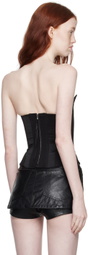 Pushbutton Black Compact Corset