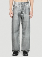 Coated Jeans in Grey