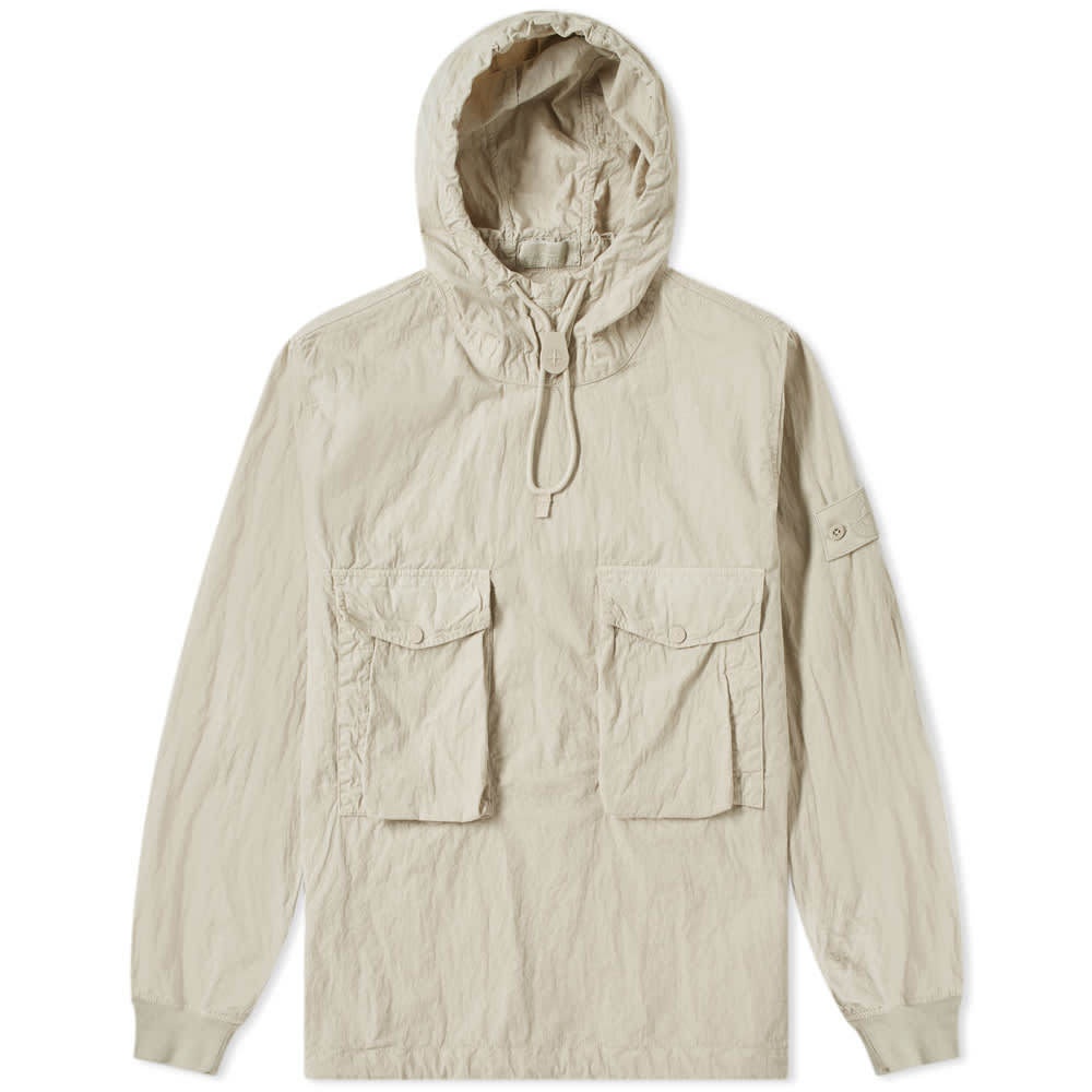 Stone Island Ghost Resin Cotton Popover Hooded Smock Stone Island