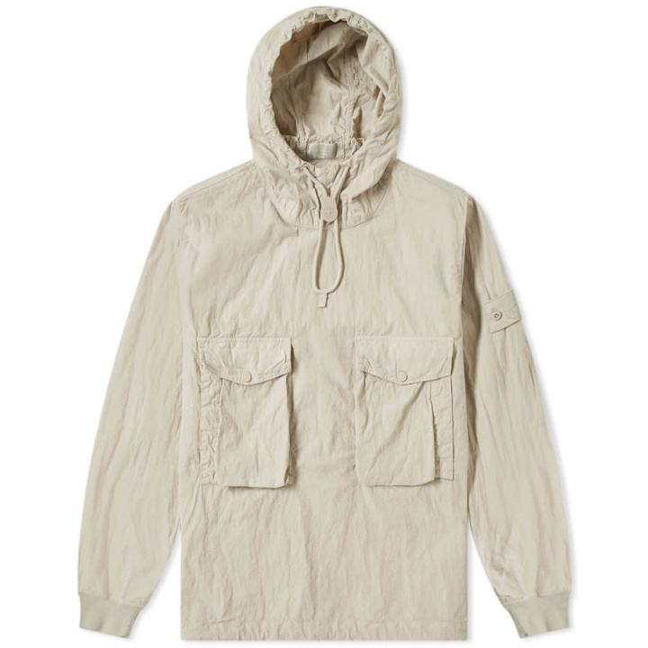 Photo: Stone Island Ghost Resin Cotton Popover Hooded Smock