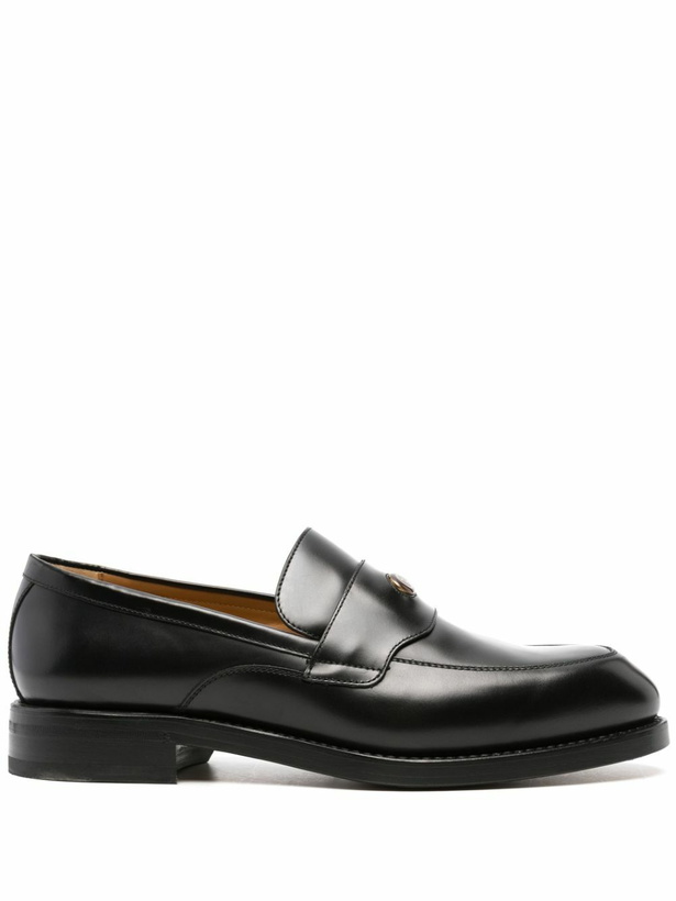 Photo: Gucci Black Interlocking G Leather Loafers