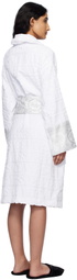 Versace Underwear White 'I Heart Baroque' Bathrobe