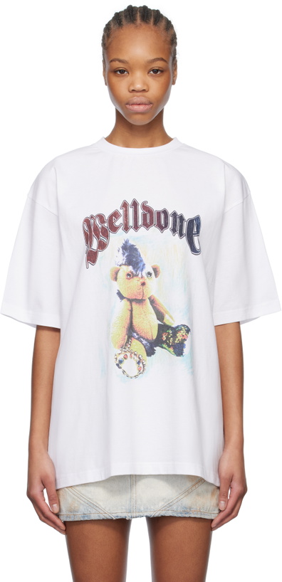 Photo: We11done White Punk Teddy T-shirt