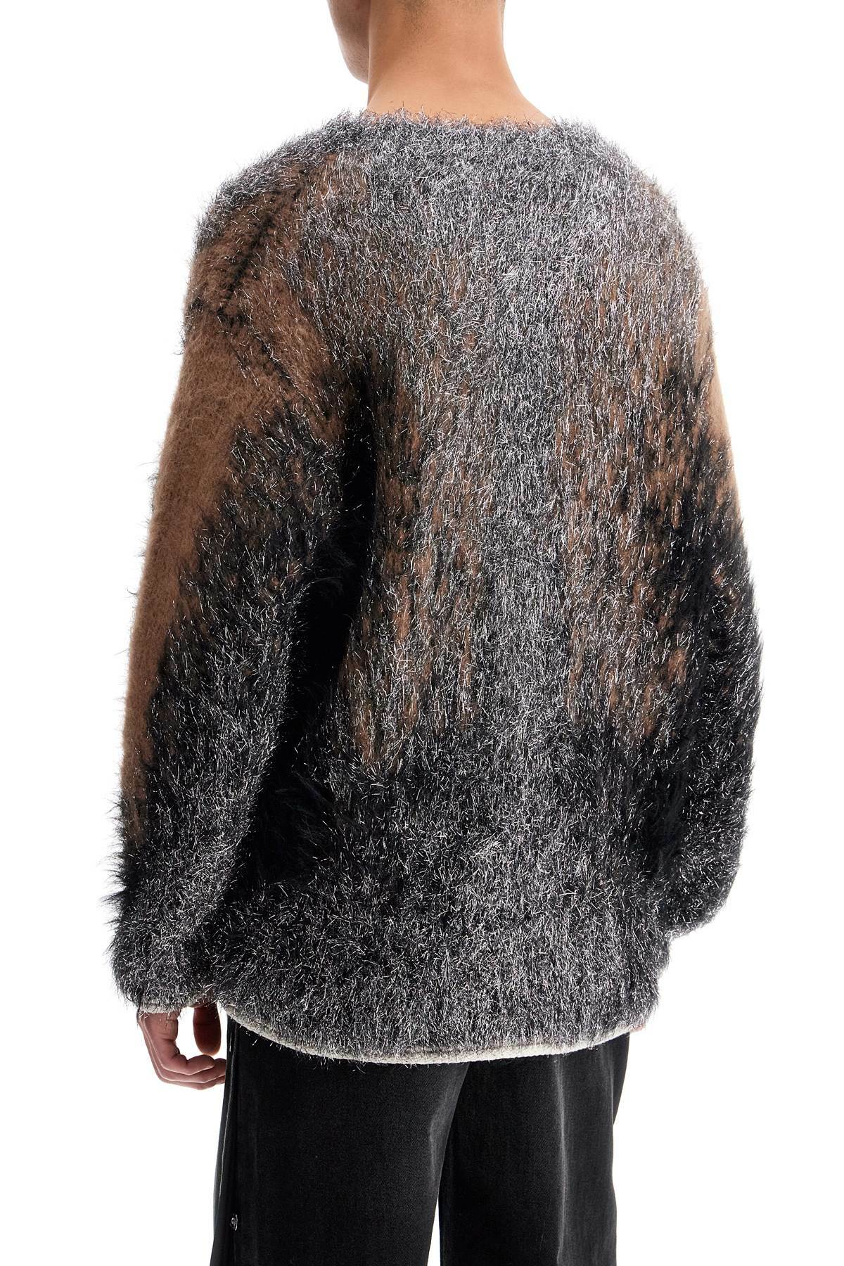 Y PROJECT oversized gradient sweater Silver