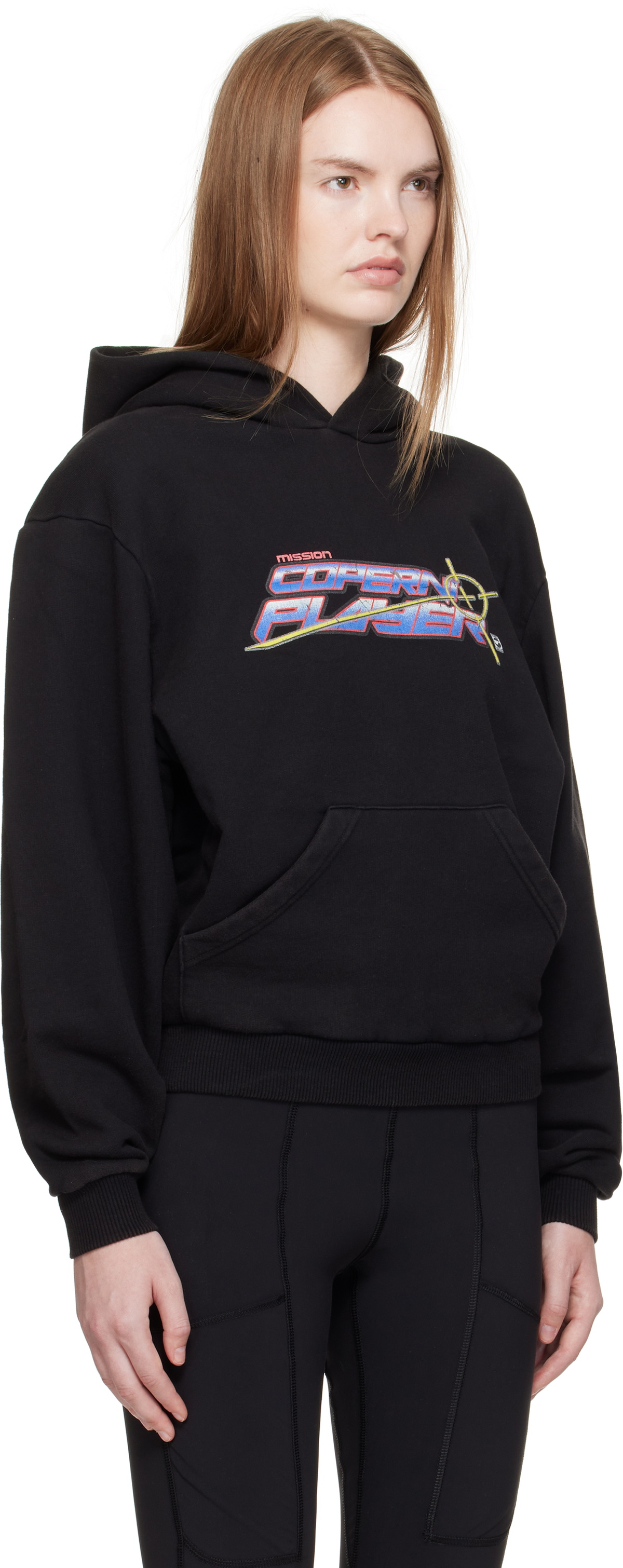 Coperni Black Slogan Hoodie